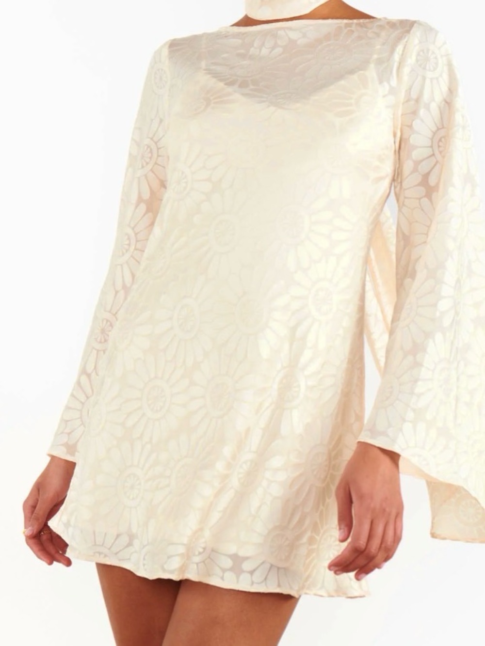 Show Me Your Mumu Sarah Mini Dress Cream Women’s Sz XS NWT - Picture 8 of 13